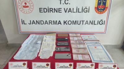 Ünsal YÜCEL/KEŞAN(Edirne), -EDİRNE’nin Keşan ilçesinde jandarma tarafından düzenlenen tefecilik operasyonunda