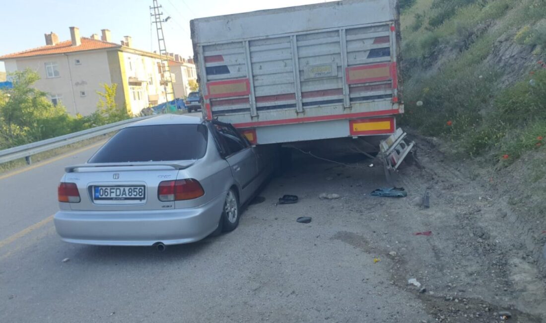 Muammer DAŞDELEN/BEYPAZARI (Ankara), – ANKARA’nın Beypazarı ilçesinde park halindeki TIR’a