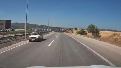 Nazif Cemhan ŞEN/ÇANAKKALE, – ÇANAKKALE’de bir sürücünün, otomobiliyle ters şeritte