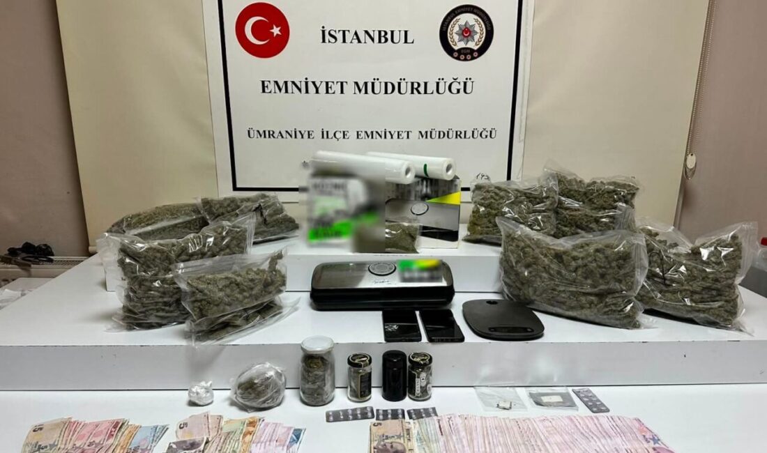 Murat SOLAK/İSTANBUL, – ÜMRANİYE’de uyuşturucu ticareti yapıldığı belirlenen 2 ayrı