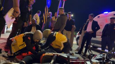 ERZURUM, – ERZURUM’da polisin ‘dur’ ihtarına uymayarak kaçan motosiklet sürücüsü