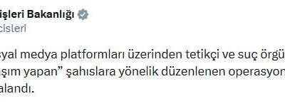 Umutcan ÖREN/ANKARA, – İÇİŞLERİ Bakanlığı, 52 ilde sanal medya platformlarından