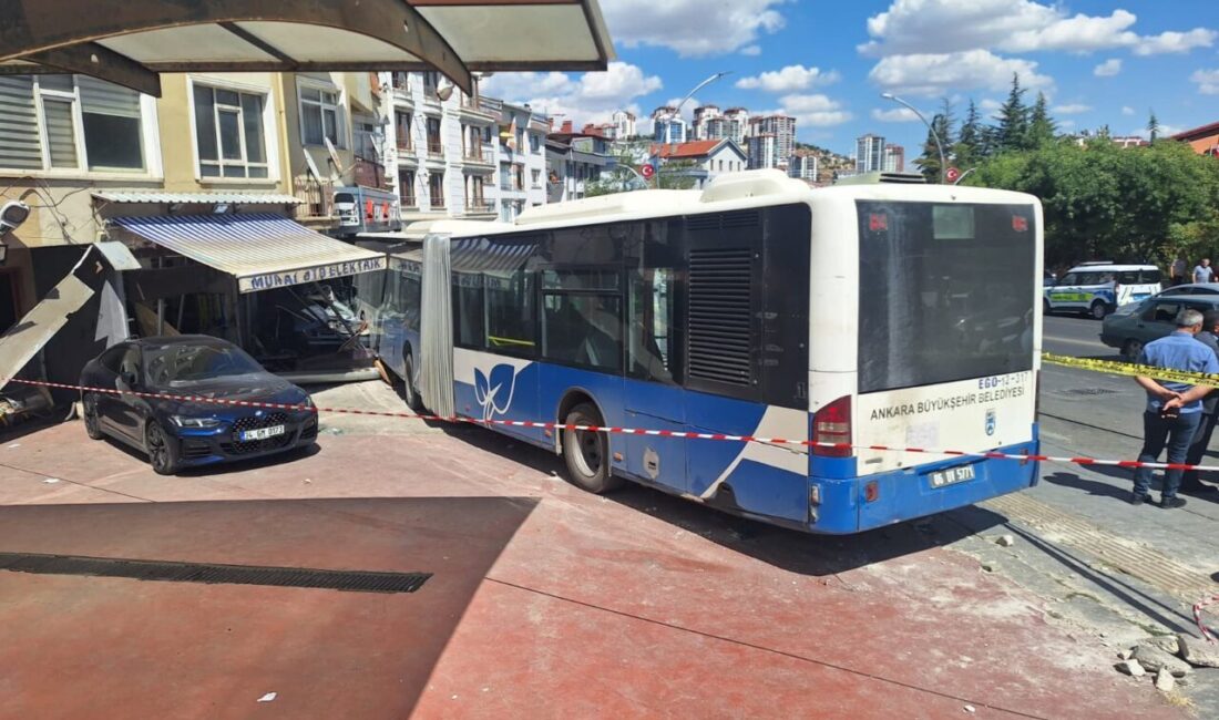 Umutcan ÖREN-Mehmet Gökhan HAKBİLİR/ANKARA, – ANKARA’nın Mamak ilçesinde belediye otobüsünün