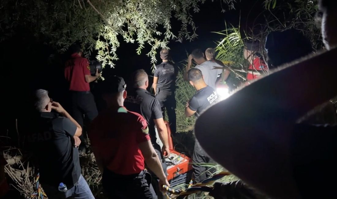 DALGIÇ POLİSLER NEHİRDE ARAMA YAPIYOR Aydın’ın İncirliova ilçesi Acarlar Mahallesi’nde