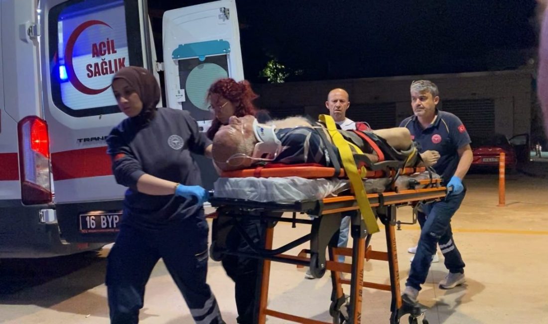 Yavuz YILMAZ/ İNEGÖL(Bursa), – BURSA’nın İnegöl ilçesinde devrilen traktörün sürücüsü