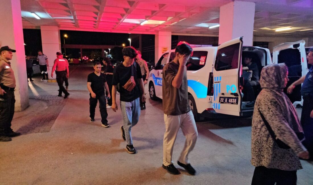 Olgay GÜLER/ EDİRNE, – EDİRNE’de, polisin takibi sonucu durdurulan minibüste,