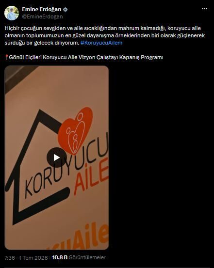 ANKARA, – CUMHURBAŞKANI Recep Tayyip Erdoğan’ın eşi Emine Erdoğan, dün