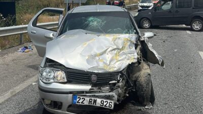 UZUNKÖPRÜ (Edirne), -EDİRNE’nin Uzunköprü ilçesinde otomobil ile hafif ticari aracın
