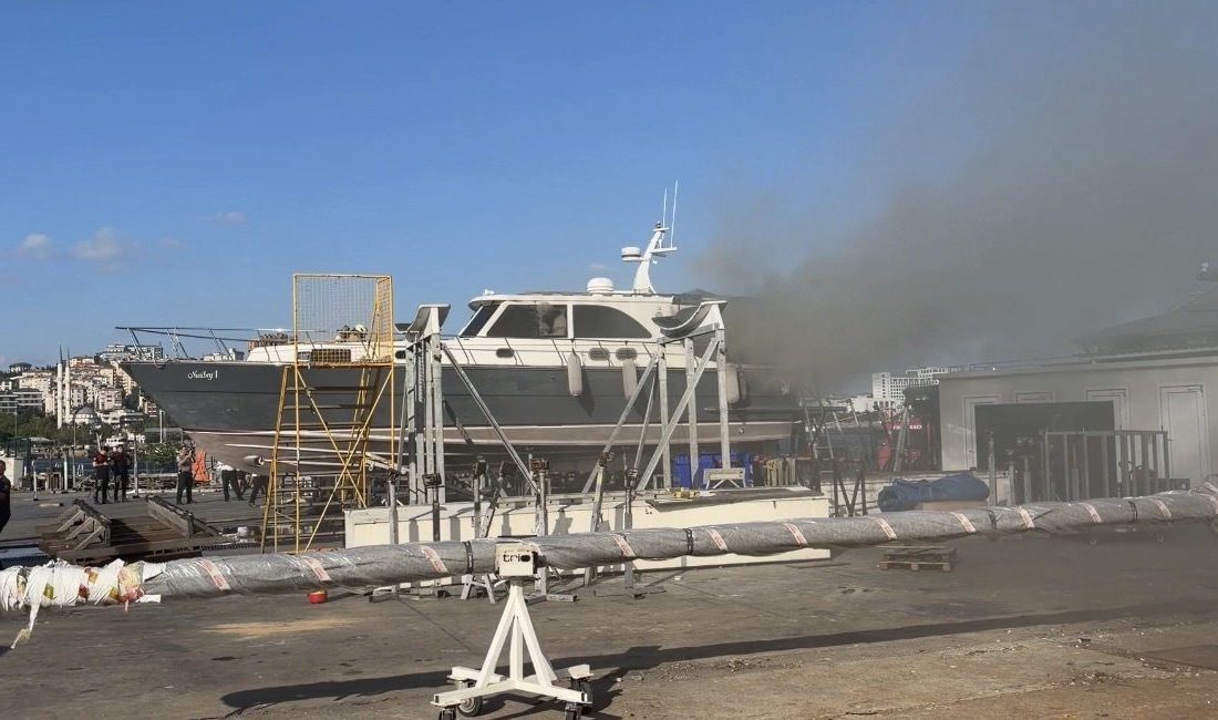 Mert ORDU İSTANBUL, – PENDİK Marina’da bakım için karaya alınan