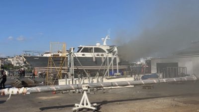 Mert ORDU İSTANBUL, – PENDİK Marina’da bakım için karaya alınan