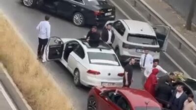 Mert ORDU / İSTANBUL, – PENDİK’te düğün konvoyu sırasında yolu