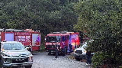 Doğan Can CESUR-Serap TÜRKOĞLU /İSTANBUL – SARIYER’de ormandan yükselen alevler