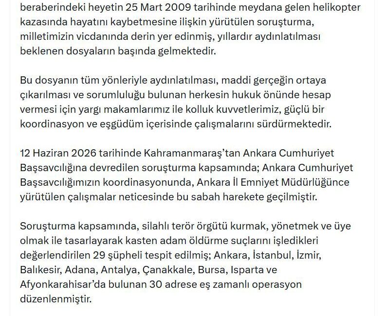 ANKARA, – ADALET Bakanı Akın Gürlek, Büyük Birlik Partisi (BBP)