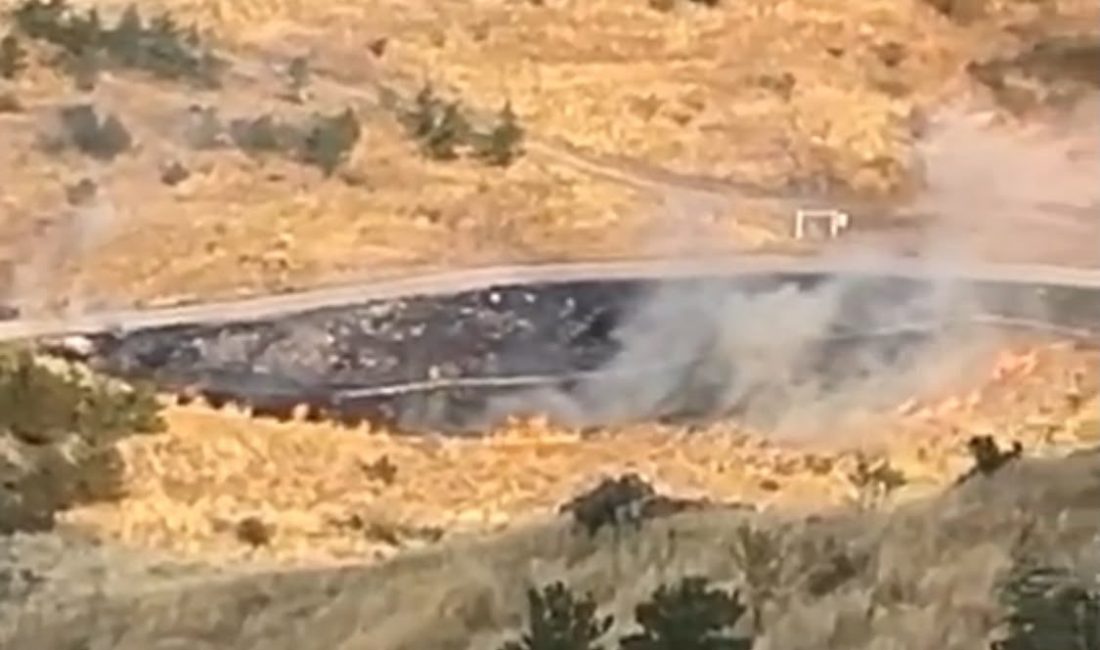 YANGININ ÇIKIŞ ANI KAMERADA Ankara’nın Mamak ilçesinde ekiplerin yaklaşık 8