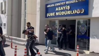 ANKARA, – ANKARA’da trafiğe açık alanda araçlarıyla drift attığı tespit