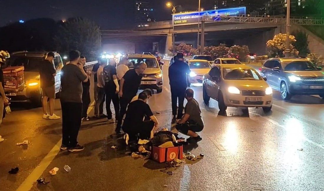 Emre KURT/İSTANBUL, – BAĞCILAR, O-3 TEM Bağlantı yolunda kontrolden çıkarak