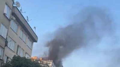 Yavuz YILMAZ/ İNEGÖL(Bursa), – BURSA’nın İnegöl ilçesinde 5 katlı apartmanın
