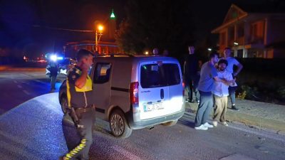 Yavuz YILMAZ/ İNEGÖL(Bursa), – BURSA’nın İnegöl ilçesinde kontrolden çıkan hafif