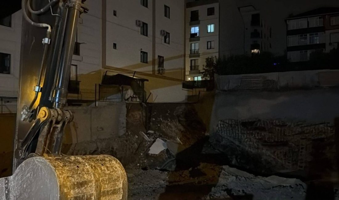 Mehmet Kaan KURT/İSTANBUL, – ÇEKMEKÖY’de temel kazısı yapılan bir inşaatın