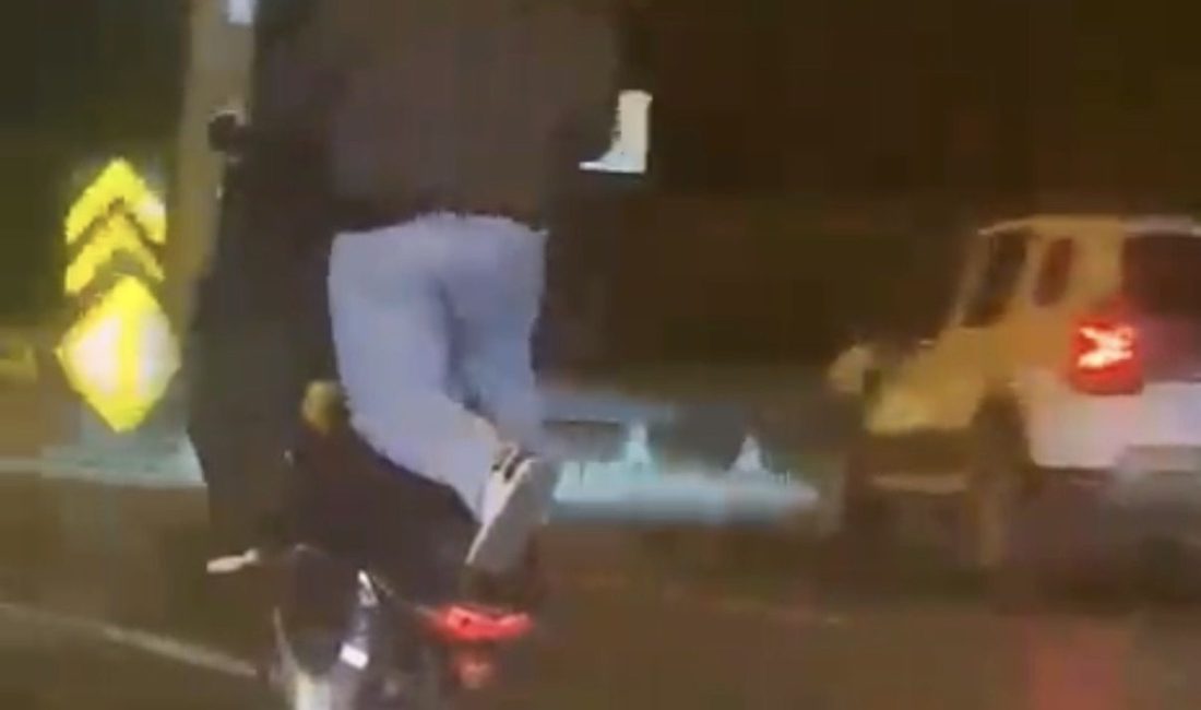 Mert ORDU/İSTANBUL, – ÇEKMEKÖY’de plakasız motosikletiyle trafikte tehlikeli hareketler yaptığı