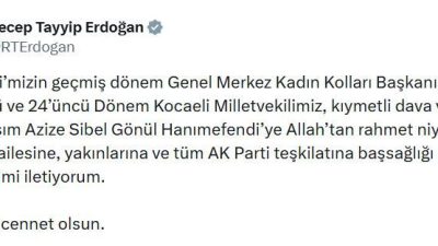ANKARA, – CUMHURBAŞKANI Recep Tayyip Erdoğan, İstanbul’da kanser tedavisi gördüğü