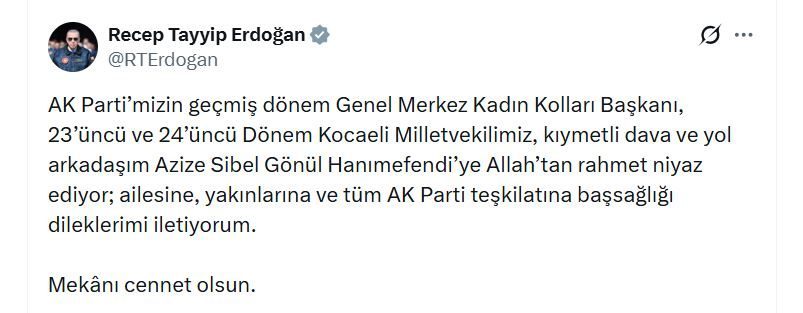 ANKARA, – CUMHURBAŞKANI Recep Tayyip Erdoğan, İstanbul’da kanser tedavisi gördüğü