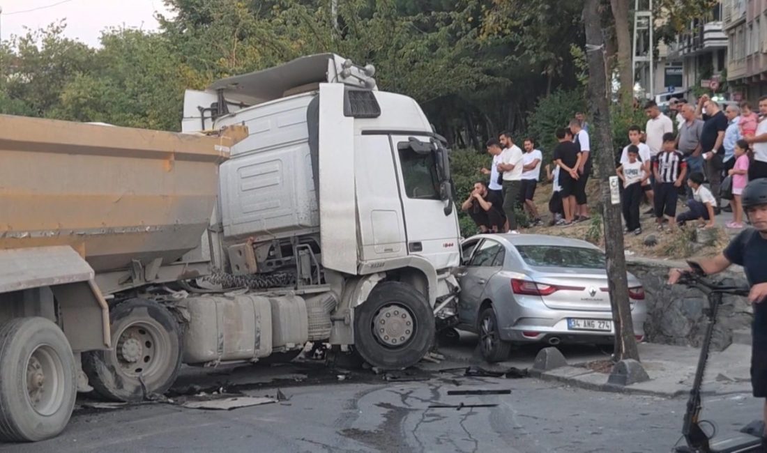 Vehbi DEMİR / İSTANBUL, – ESENLER’de rampadan ilerlediği sırada freni