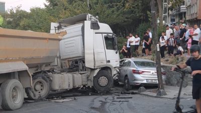 Vehbi DEMİR / İSTANBUL, – ESENLER’de rampadan ilerlediği sırada freni