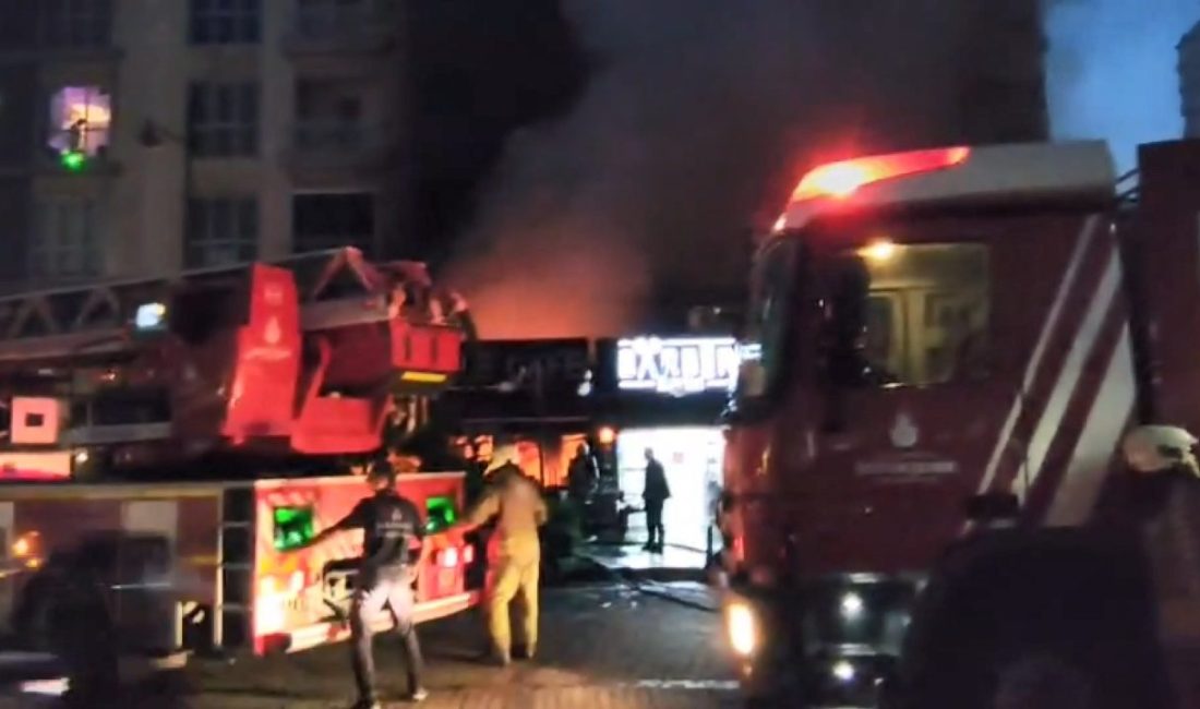 Veysel TİMDU/İSTANBUL, – ESENYURT’taki bir kafede çıkan yangın, itfaiyenin müdahalesiyle
