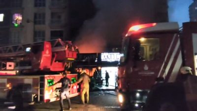 Veysel TİMDU/İSTANBUL, – ESENYURT’taki bir kafede çıkan yangın, itfaiyenin müdahalesiyle