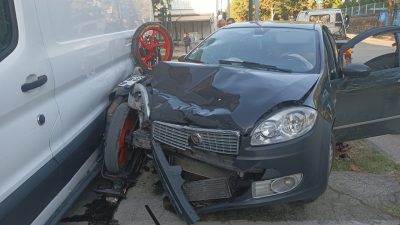 Mehmet İNAN/BURSA, – BURSA’da otomobil çarpıp, sürükleyerek park halindeki kapalı