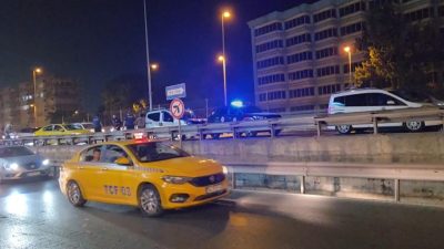Vehbi DEMİR / İSTANBUL, – KÜÇÜKÇEKMECE, D-100 Karayolu’nda polis ekipleri,