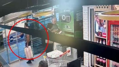 Yiğithan HÜYÜK-Cennet PORSUK/BURSA, – BURSA’da, alışveriş için girdiği zincir markette