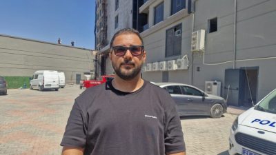 YANGIN TERAS KATINDAN BAŞLAMIŞ Diyarbakır’da 13 katlı bir plazada çıkan,