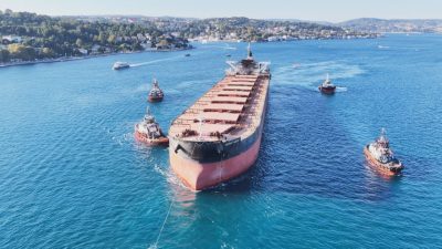 İSTANBUL, – RUSYA Kerç Boğazı girişinde İnsansız Hava Aracı (İHA)
