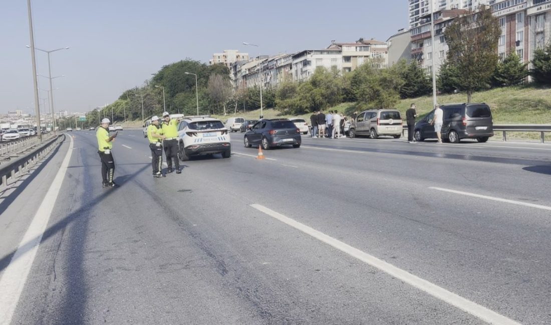 Özgür EREN /İSTANBUL SULTANGAZİ TEM Otoyolu’nda hafif ticari araçtan kopan